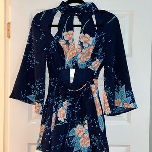 Hello Molly Navy Floral Jumpsuit